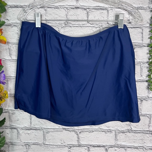 🌼3/$30🌼intl Details Navy Blue Swim Mini Skirt Size XL - Picture 8 of 15
